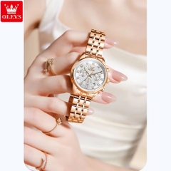 Đồng Hồ Nữ OLEVS-3669B Dây Thép Chính Hãng