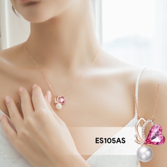 Dây Chuyền Cao Cấp ESME ES105AS Phủ Rodium (Vàng Hồng)