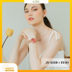 Combo Đồng Hồ Nữ JS-025B Julius Hàn Quốc + Nữ Trang ESME ES141