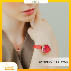Combo Đồng Hồ Nữ JA-1089C Julius Hàn Quốc + Nữ Trang ESME ES149CS