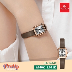Đồng Hồ Nữ JA-1414C Julius Hàn Quốc Dây Da (Nâu)