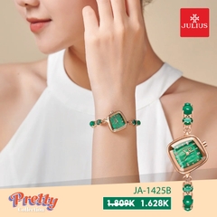 Đồng Hồ Nữ JA-1425B Julius Hàn Quốc (Xanh)
