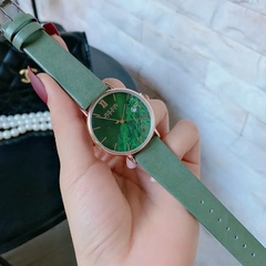 Đồng Hồ Nữ JA-1312DJulius Hàn Quốc Dây Da ( Xanh)