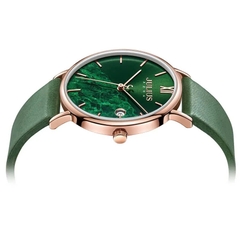 Đồng Hồ Nữ JA-1312DJulius Hàn Quốc Dây Da ( Xanh)