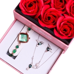 Combo Đồng Hồ Nữ JA-1425 + Nữ Trang ESME ES092