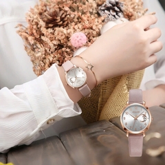 Combo Đồng Hồ Nữ JA-1211A Julius + Trang sức ES037