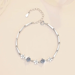 Vòng Tay ESME ES160KC Kim Cương Đá Moissanite Bạc 925 Xi Kim 5 lớp