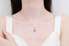 Dây Chuyền ESME ESHK011 Kim Cương Đá Moissanite Bạc 925 Xi Kim 5 lớp