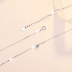 Dây Chuyền ESME ESHK050 Kim Cương Đá Moissanite Bạc 925 Xi Kim 5 lớp
