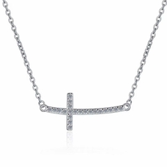 Dây Chuyền ESME ESHK081 Kim Cương Đá Moissanite Bạc 925 Xi Kim 5 lớp