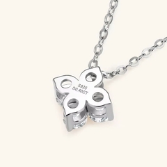 Dây Chuyền ESME ESDZ006 Kim Cương Đá Moissanite Bạc 925 Xi Kim 5 lớp