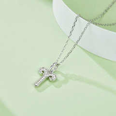 Dây Chuyền ESME ESHK0087 Aries Kim Cương Đá Moissanite Bạc 925 Xi Kim 5 lớp