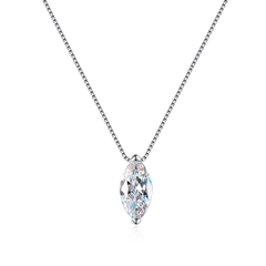 Dây Chuyền ESME ESHK0095 Kim Cương Đá Moissanite Bạc 925 Xi Kim 5 lớp