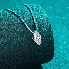 Dây Chuyền ESME ESHK0095 Kim Cương Đá Moissanite Bạc 925 Xi Kim 5 lớp