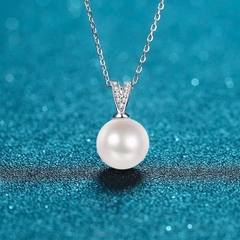 Dây Chuyền ESME ES0009 Kim Cương Đá Moissanite Bạc 925 Xi Kim 5 lớp