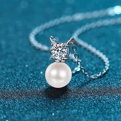 Dây Chuyền ESME ES0009 Kim Cương Đá Moissanite Bạc 925 Xi Kim 5 lớp