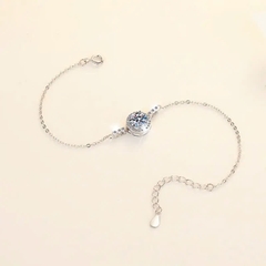 Vòng Tay ESME ESSL002 Kim Cương Đá Moissanite Bạc 925 Xi Kim 5 lớp