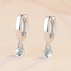 Bông Tai ESME ESES018 Kim Cương Đá Moissanite Bạc 925 Xi Kim 5 lớp