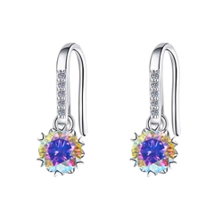Bông Tai ESME ESES002C Kim Cương Đá Moissanite Bạc 925 Xi Kim 5 lớp