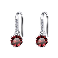 Bông Tai ESME ESES002C Kim Cương Đá Moissanite Bạc 925 Xi Kim 5 lớp
