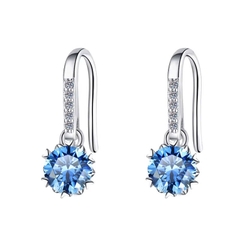 Bông Tai ESME ESES002C Kim Cương Đá Moissanite Bạc 925 Xi Kim 5 lớp
