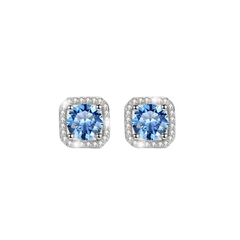 Bông Tai ESME ESES006C Kim Cương Đá Moissanite Bạc 925 Xi Kim 5 lớp