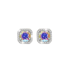Bông Tai ESME ESES006C Kim Cương Đá Moissanite Bạc 925 Xi Kim 5 lớp