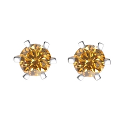 Bông Tai ESME ESES013C Kim Cương Đá Moissanite Bạc 925 Xi Kim 5 lớp
