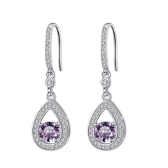 Bông Tai ESME ESES014C Kim Cương Đá Moissanite Bạc 925 Xi Kim 5 lớp