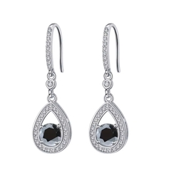 Bông Tai ESME ESES014C Kim Cương Đá Moissanite Bạc 925 Xi Kim 5 lớp