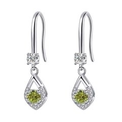 Bông Tai ESME ESES020C Kim Cương Đá Moissanite Bạc 925 Xi Kim 5 lớp