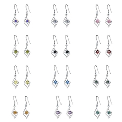 Bông Tai ESME ESES023C Kim Cương Đá Moissanite Bạc 925 Xi Kim 5 lớp