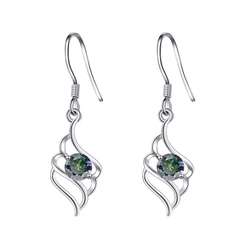 Bông Tai ESME ESES023C Kim Cương Đá Moissanite Bạc 925 Xi Kim 5 lớp