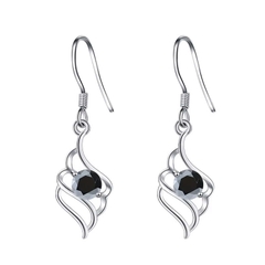Bông Tai ESME ESES023C Kim Cương Đá Moissanite Bạc 925 Xi Kim 5 lớp