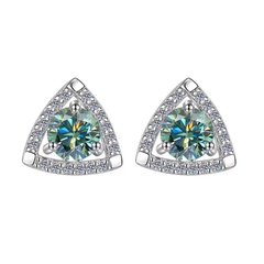 Bông Tai ESME ESES024C Kim Cương Đá Moissanite Bạc 925 Xi Kim 5 lớp