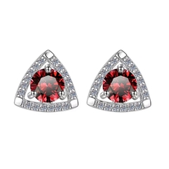 Bông Tai ESME ESES024C Kim Cương Đá Moissanite Bạc 925 Xi Kim 5 lớp