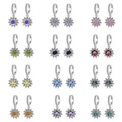 Bông Tai ESME ESES029C Kim Cương Đá Moissanite Bạc 925 Xi Kim 5 lớp