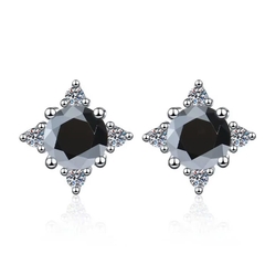 Bông Tai ESME ESES031C Kim Cương Đá Moissanite Bạc 925 Xi Kim 5 lớp