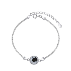 Vòng Tay ESME ESSL002C Kim Cương Đá Moissanite Bạc 925 Xi Kim 5 lớp