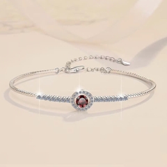 Vòng Tay ESME ESSL014C Kim Cương Đá Moissanite Bạc 925 Xi Kim 5 lớp