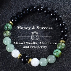 Vòng Tay Trang Sức Đá tự nhiên Charms Wealth Beaded Bracelet