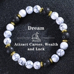 Vòng Tay Trang Sức Đá tự nhiên Charms Wealth Beaded Bracelet