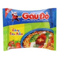 Mì Gấu Đỏ chay rau nấm gói 63g