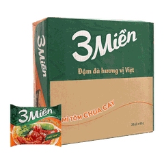 Mì 3 Miền tôm chua cay gói 65g