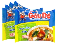 Mì Gấu Đỏ chay rau nấm gói 63g