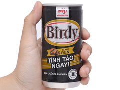 Cà phê đen Birdy lon 170ml
