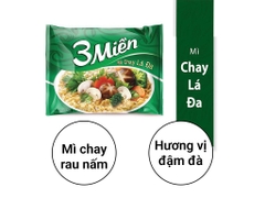 Mì 3 Miền chay lá đa gói 65g