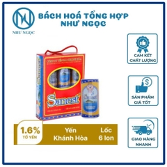 Hộp quà 6 Lọ/ Lốc 6 Lon - Nước Yến Sào Khánh Hòa Sanest
