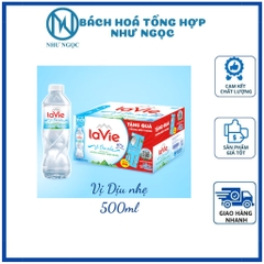 [Tặng Muỗng Đũa Inox] Nước Khoáng Thiên Nhiên Lavie Chai 500ml