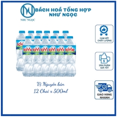 [Tặng Muỗng Đũa Inox] Nước Khoáng Thiên Nhiên Lavie Chai 500ml